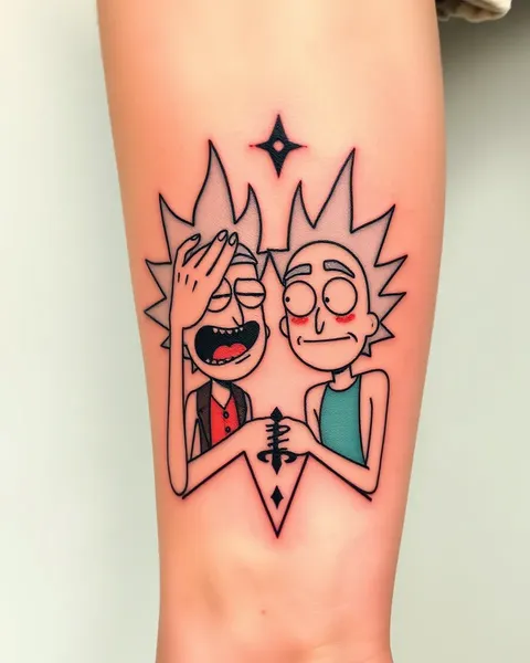 Inspirección de tatuaje de Rick y Morty para diseños únicos