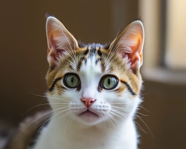 Instantánea Pequeña de la Cara de un Gato