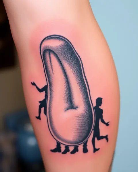 Interpretación del tatuaje de un pene erecto grande