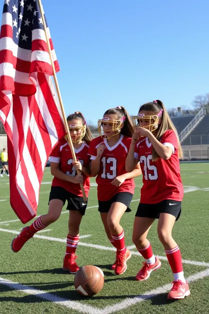 Jcpr Chicas Juego de Fútbol Americano con Bandera