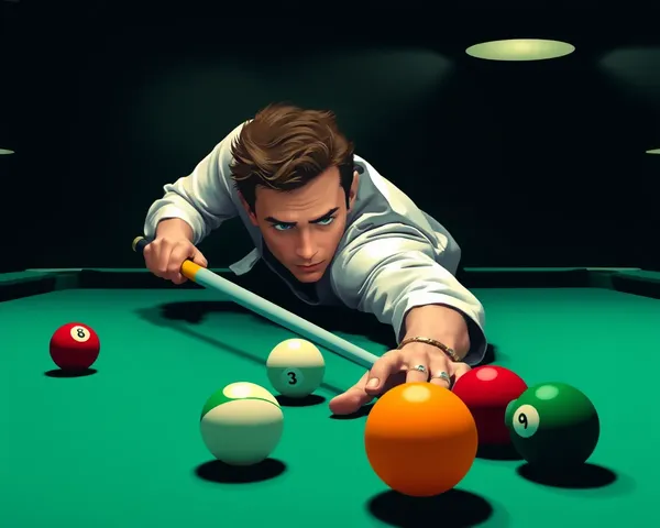 Jugador de pool PNG encontrado