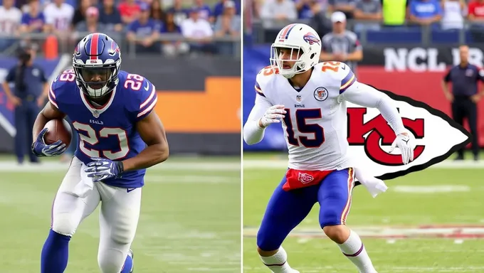 Jugadores clave a seguir en el partido de fútbol americano Bills vs Chiefs 2025