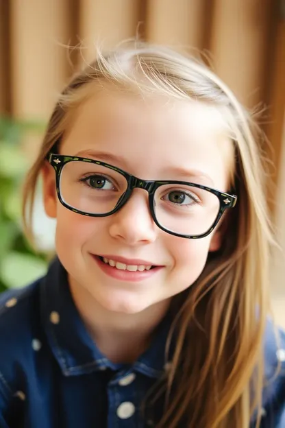 La Chica con Gafas Sonriendo Manchitas: Chica con Gafas y Manchitas Sonriendo con Alegría