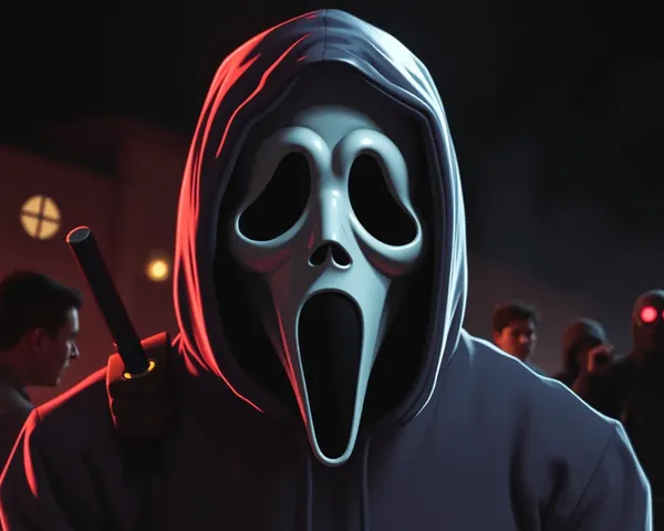 La Imagen PNG de Ghostface Aparece de repente