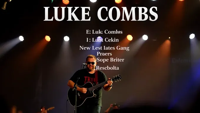 La Lista de Repertorio de Gira de Luke Combs 2025 Se Filtra en Línea