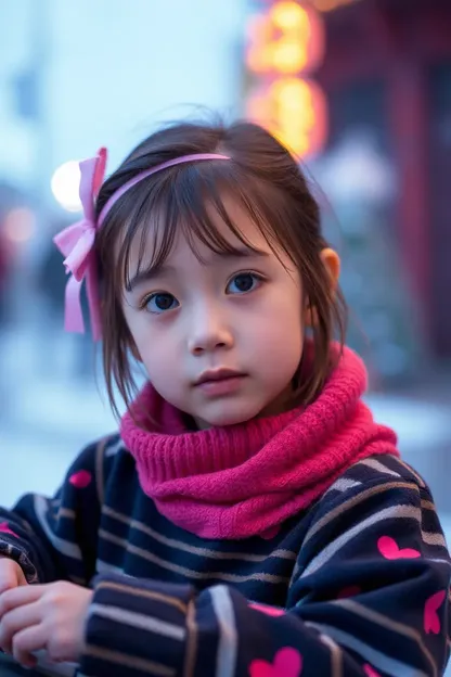 La Niña Joven Ama la Música de Osu