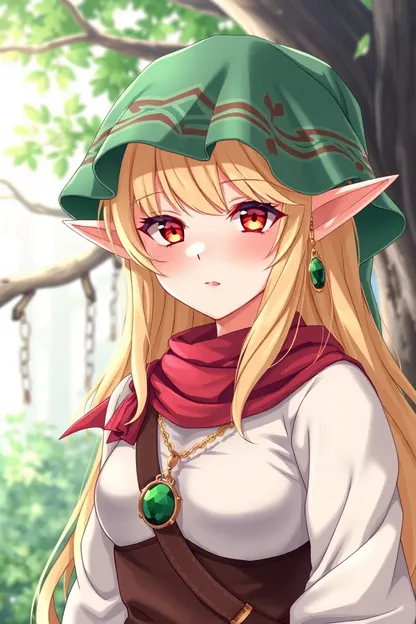 La Niña de Anime Rubia Comparte de Nuevo Perfil de Elf