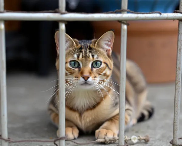 La Pequeña Imagen del Pelaje de un Gato