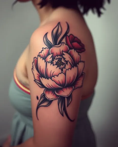 La Significancia del Tatuaje de Peonia