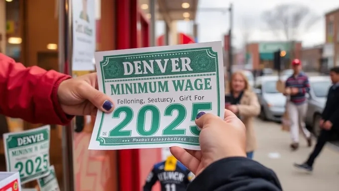 La Tasa de Salario Mínimo de Denver 2025 Queda Inalterada