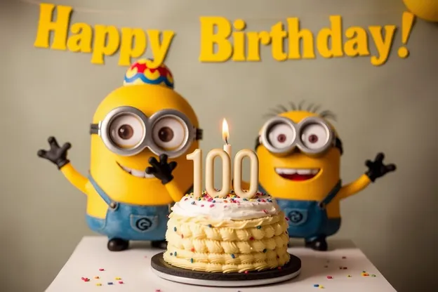 La alegría de cumpleaños de Minion brilla en imágenes felices solamente