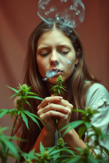 La chica Arp Pfp fuma marihuana juntos