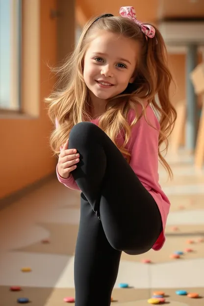 La chica con medias disfrutó del día soleado