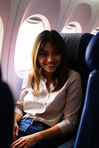 La chica en asiento 2A se acomoda