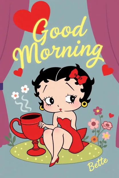 La colección de imágenes de la mañana de Betty Boop