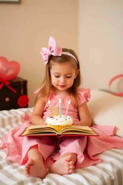 La colección de libros favorita de la niña de cumpleaños