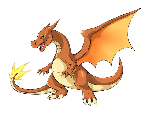 La compresión de imagen de Charizard en formato PNG es buena