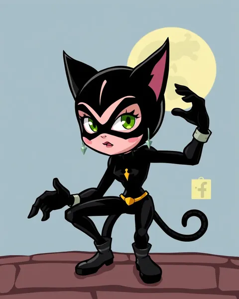 La galería de imágenes de Catwoman de dibujos animados