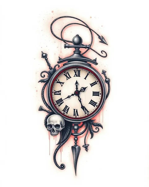 La historia detrás del diseño de tatuaje de reloj roto