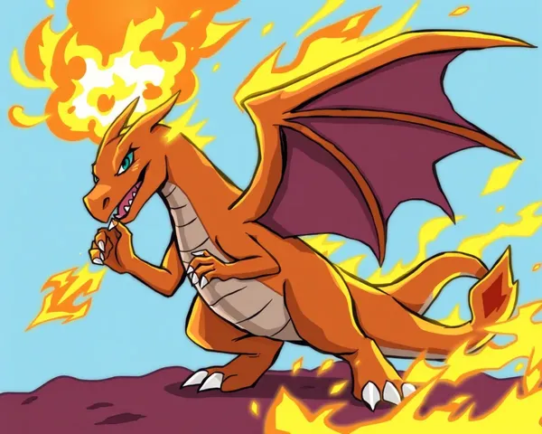 La imagen PNG de Charizard descargada con éxito