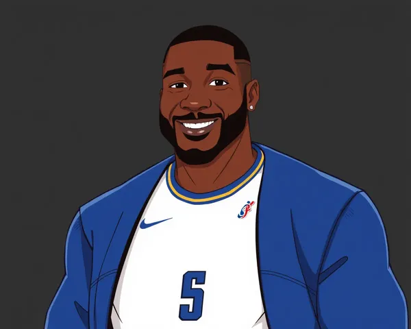 La imagen animada PNG de Shaquille O'Neal es muy divertida