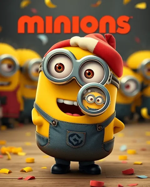 La imagen de Minions de dibujos animados muestra criaturas animadas encantadoras