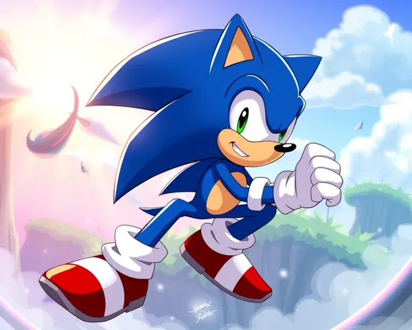 La imagen de Sonic the Hedgehog se ha guardado en formato PNG