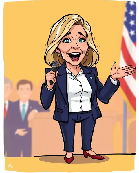 La imagen de caricatura de Jill Biden se utiliza en material educativo