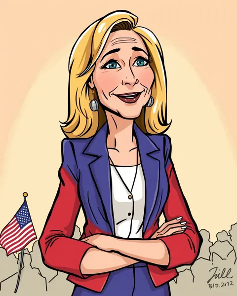 La imagen de dibujos animados de Jill Biden provoca revuelo en el círculo político