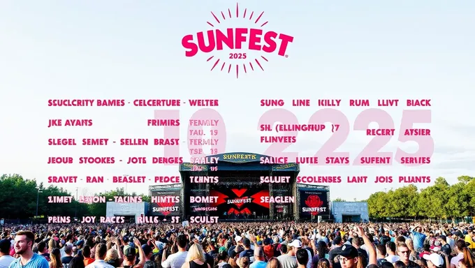 La lista de actuaciones de Sunfest 2025 se ha desvelado con emoción