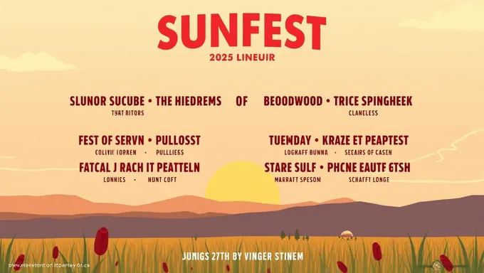 La lista de artistas del festival de música Sunfest 2025 destaca a los mejores nombres del género