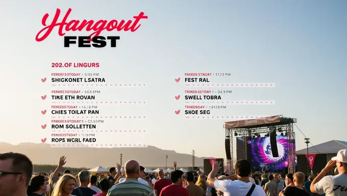 La lista de reproducción del Hangout Fest 2025 incluye muchos favoritos