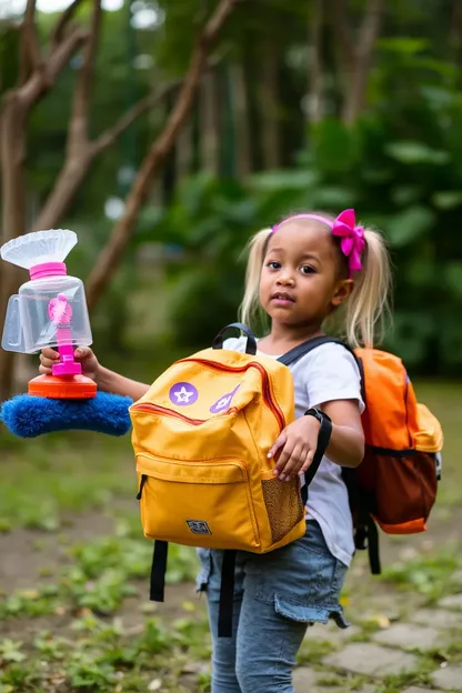 La mochila de spray de las niñas es esencial para el juego activo