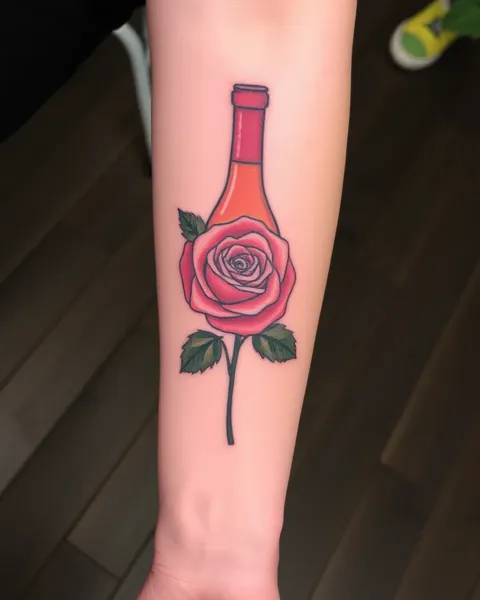 La popularidad de los diseños de tatuaje rosé en la actualidad