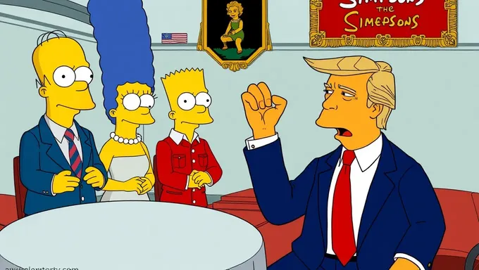 La serie de los Simpsons ve la desaparición de Trump en visión para 2025