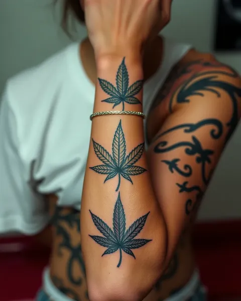 La significación cultural de tatuajes de marihuana: un símbolo de rebelión