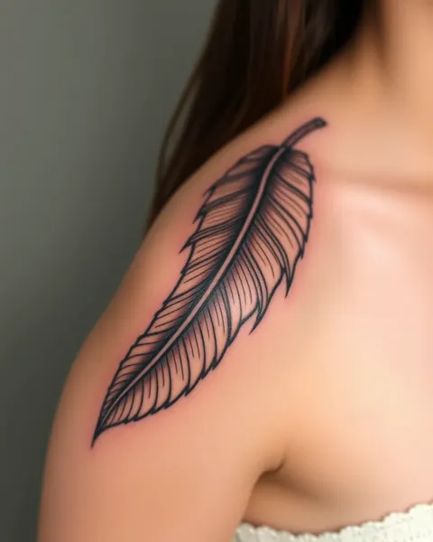 La significación de tatuajes de plumas en arte corporal