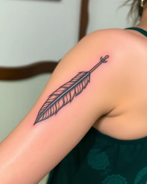 La significación de un tatuaje de pluma en el arte