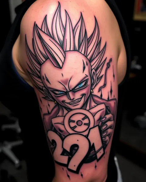 La significación del tatuaje de Vegeta en Dragon Ball