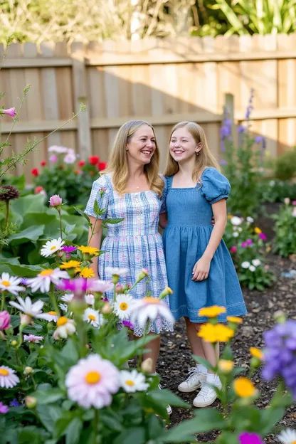 Las Chicas Juegan en el Jardín