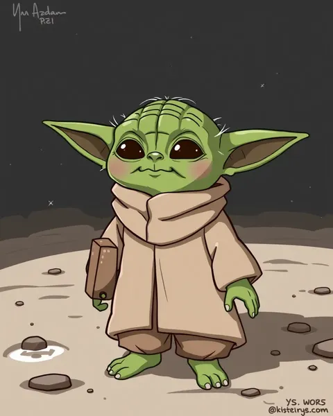 Las Imágenes de Cartones de Yoda Son una Celebración de su Estatus Legendario