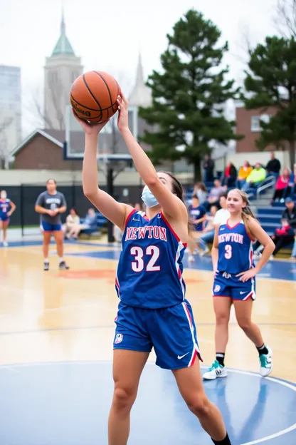 Las Niñas de Newton Están Apasionadas con el Juego de Baloncesto