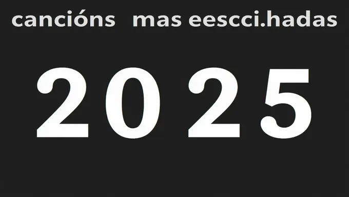 Las canciones más populares de 2025 según las listas