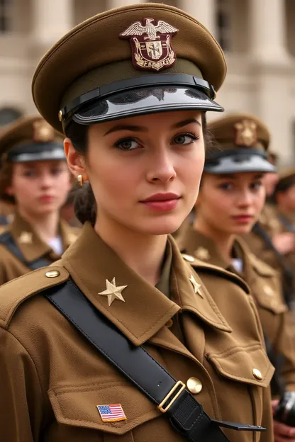 Las chicas asisten a una escuela militar para una educación fuerte