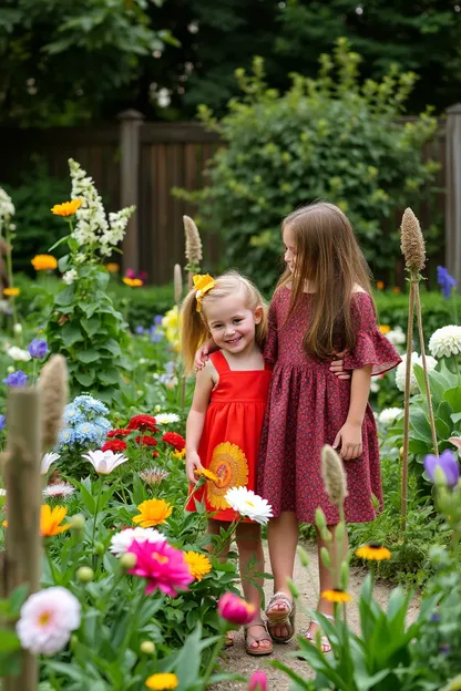 Las chicas en el jardín otra vez