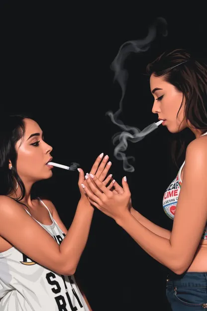 Las chicas pelean por la obsesión con el meme del tabaco