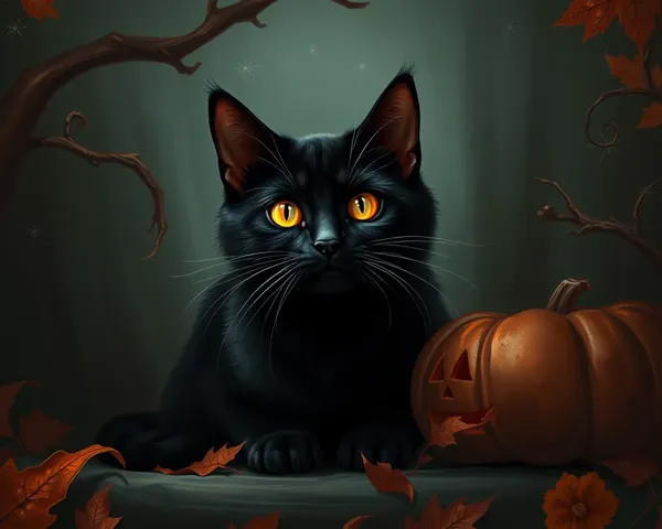 Las imágenes de Halloween capturan la belleza espeluznante de un gato negro