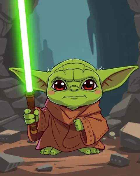 Las imágenes de Yoda en cartoon son un tesoro de fantasía y asombro