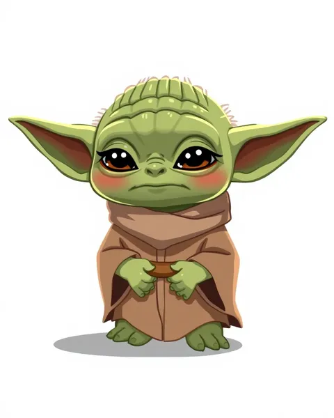 Las imágenes de dibujos animados de Yoda llenan de alegría e inspiración a todos