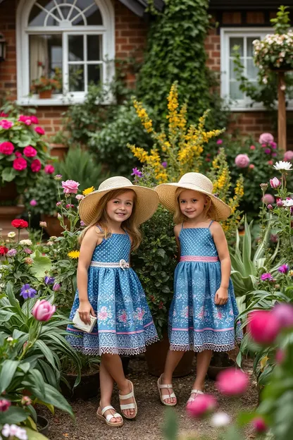 Las niñas en el jardín